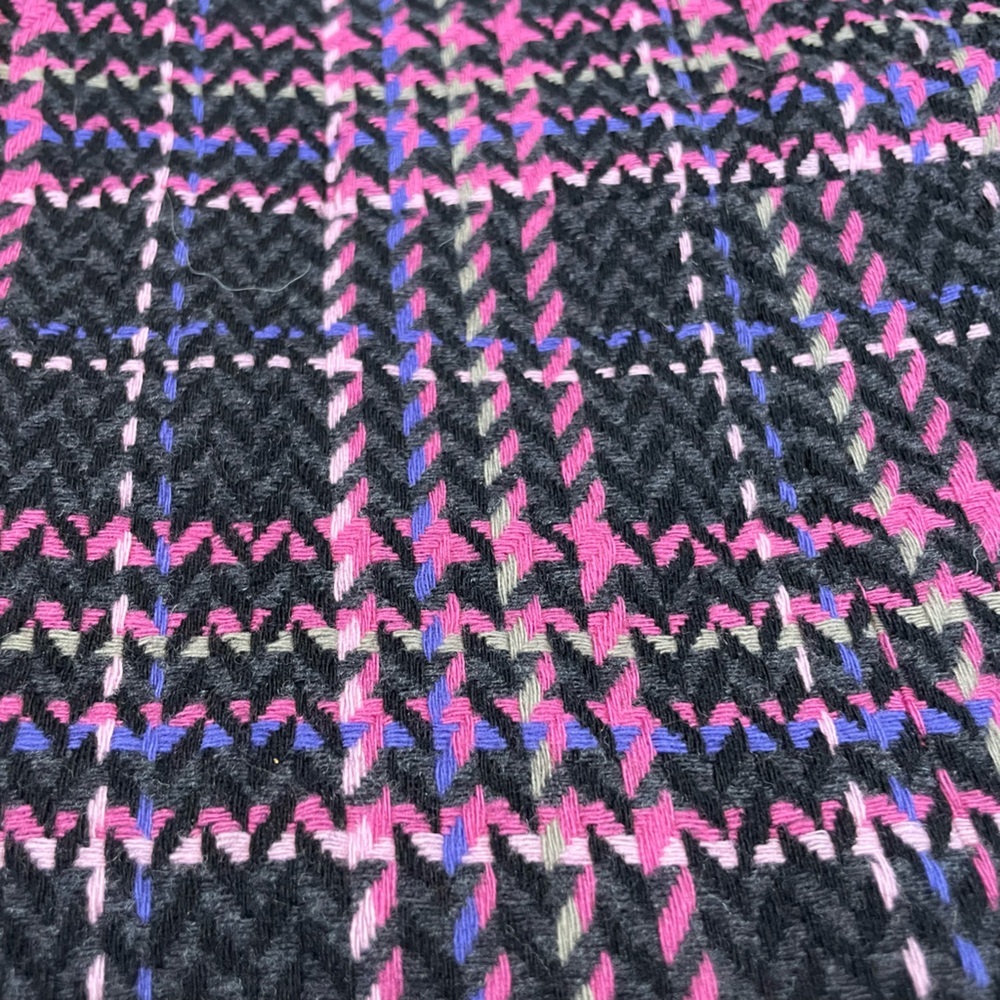 Vintage Pendleton Classic Wool Plaid Blazer Pink Purple Black - Size 16 - Picture 2 of 6